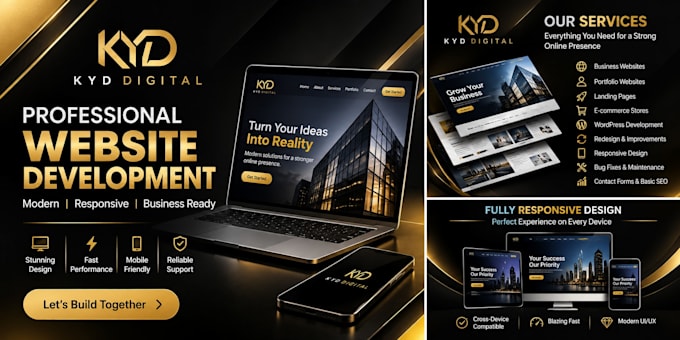 design and develop a professional responsive website