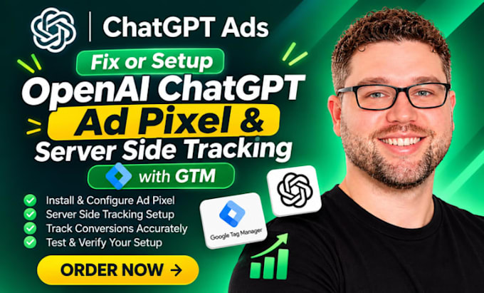 fix or setup openai chatgpt ad pixel and server side tracking with GTM