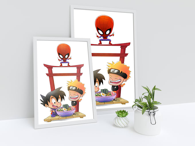 draw cartoons, mascots, and caricatures