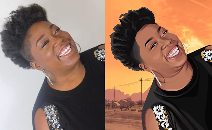 create your photo into amazing cartoon portrait in 24hrs
