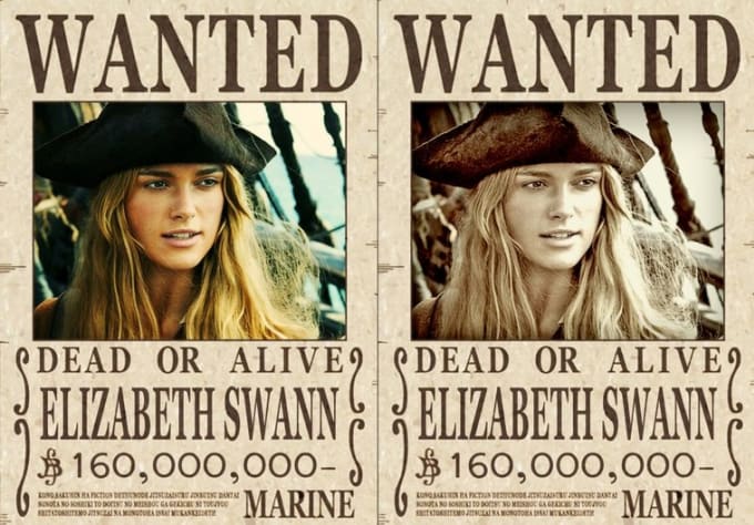 font wanted poster one piece