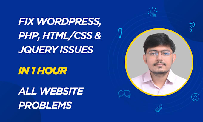 fix wordpress issues, fix wordpress website