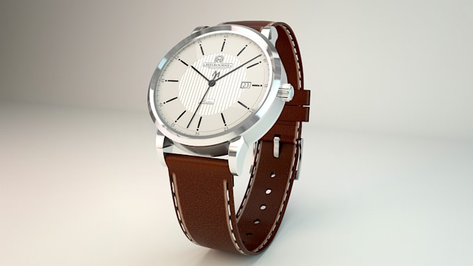 do custom watch design and realistic renders