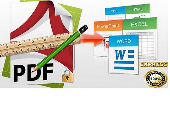 convert any scanned document to editable word  by ocr support