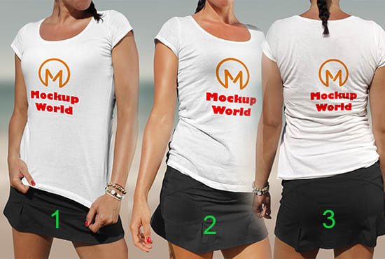Mockup Your Logo On A Sexy Girl In 3 Styles By Mockupworld