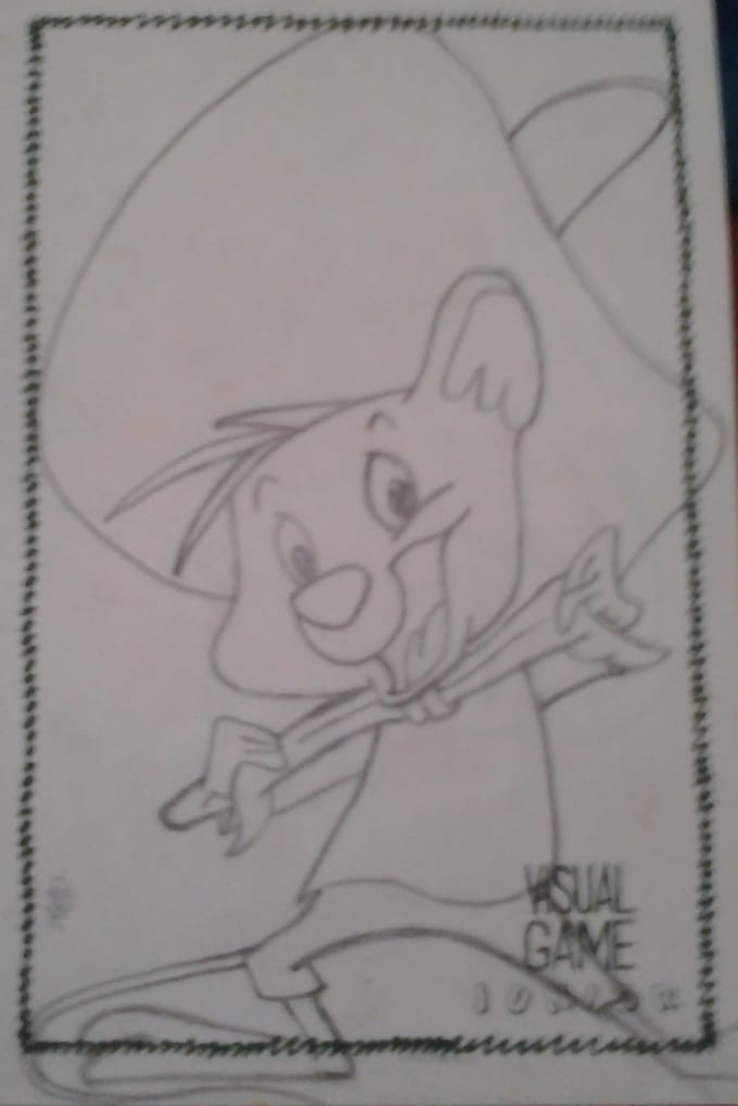 Pencil draw your favourite cartoon character by Radhika06 | Fiverr