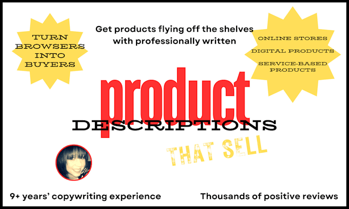 write a product description that sells