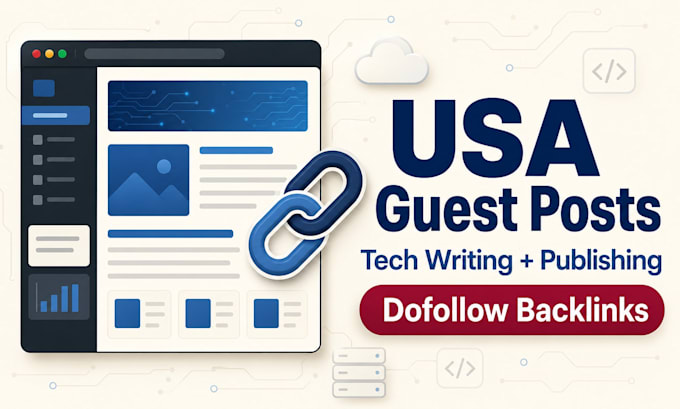 write and publish USA technology guest post with backlink services
