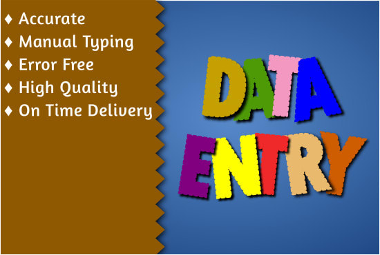 do any type of data entry work as per given instructions