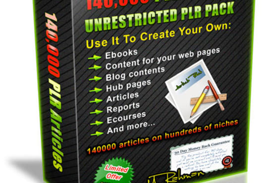give you 140,000 PLR Articles