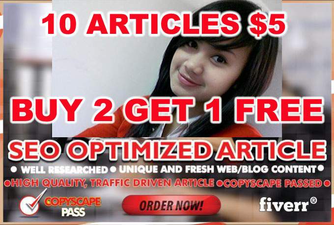 create 5 Attractive Content Articles for Blog