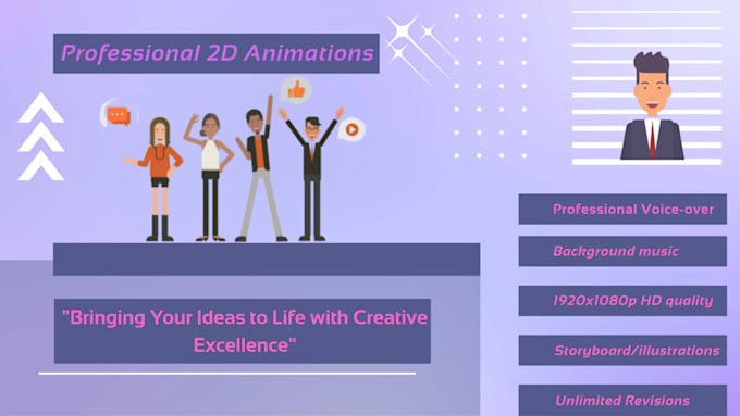 create a 2d explainer video for you in 24 hours