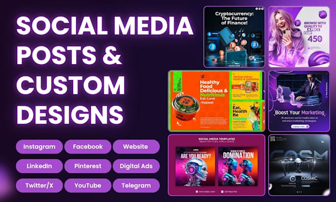 design social media posts and custom designs