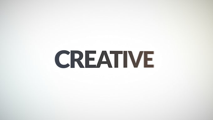 do clean creative text spin business logo reveal video intro