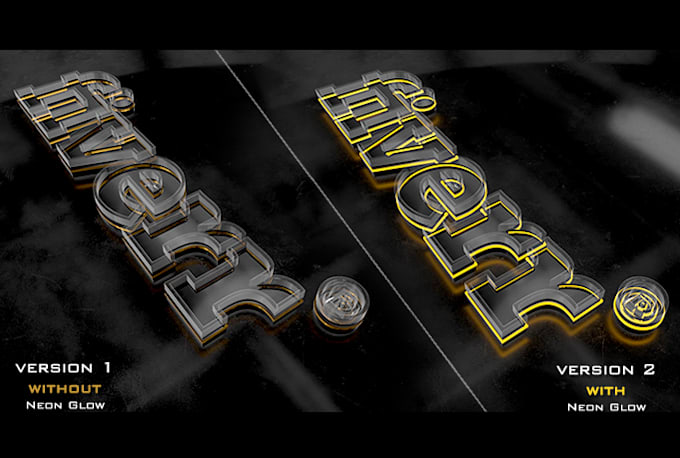 create professional looking elegant glass 3d intro