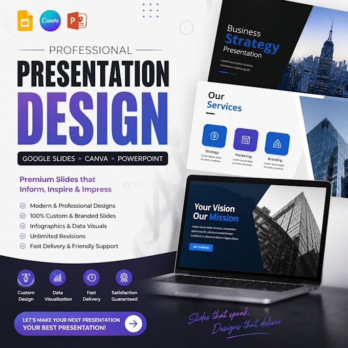 do any PPT slide,canva slide or google slides