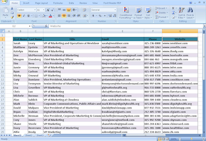 collect your targeted people contact info from various source