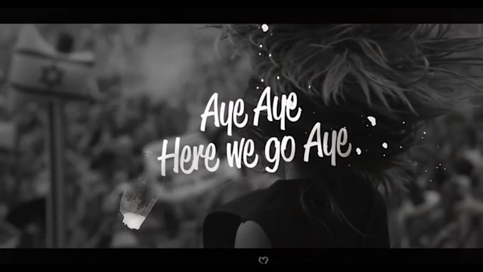 make custom lyric video with animation