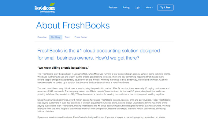 write phenomenal and very engaging about us page content