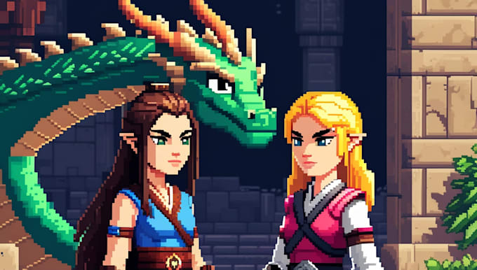 design and animate 2d or pixel style game characters and assets