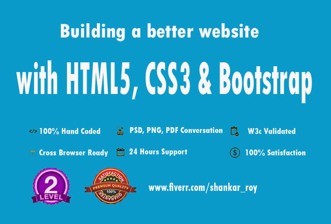 Do html, css, bootstrap related work by Imrani1122 | Fiverr