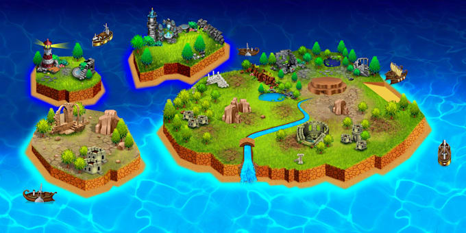 Design Battle Game Map By Saniyaslam