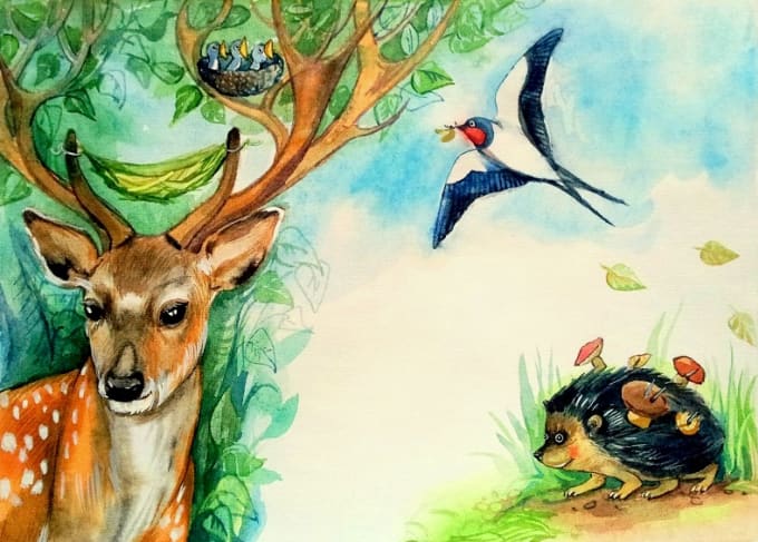 Do A Realistic Watercolor Painting By Heavensunshine