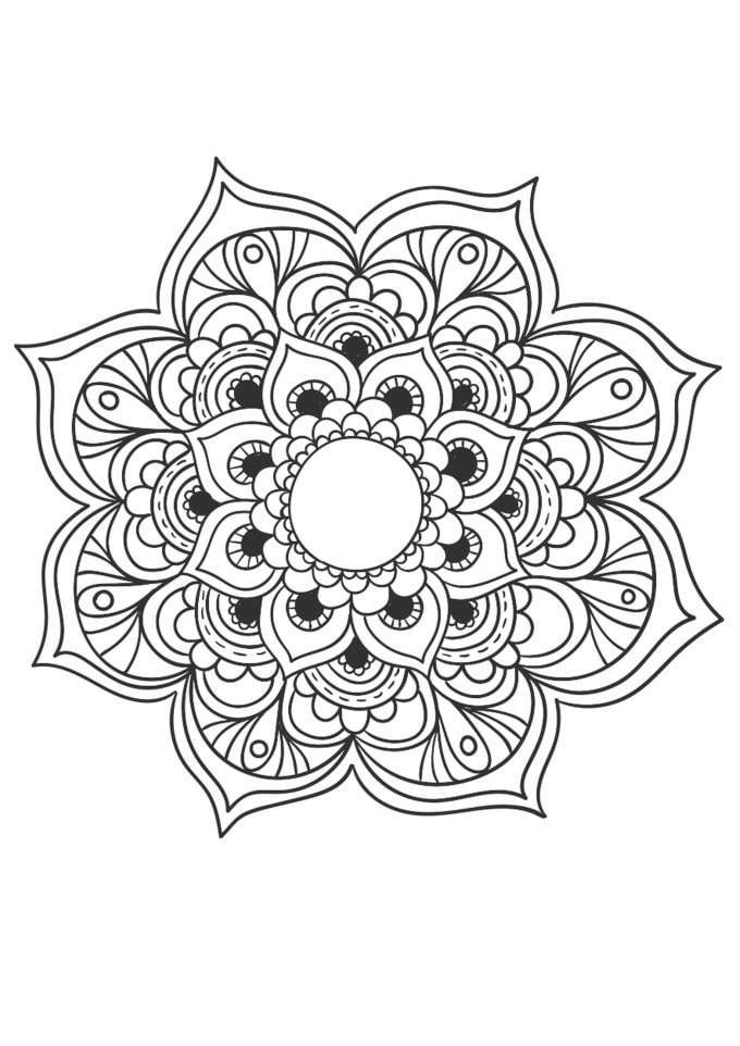 Download Send you 10 beautiful mandala coloring book pages by ...