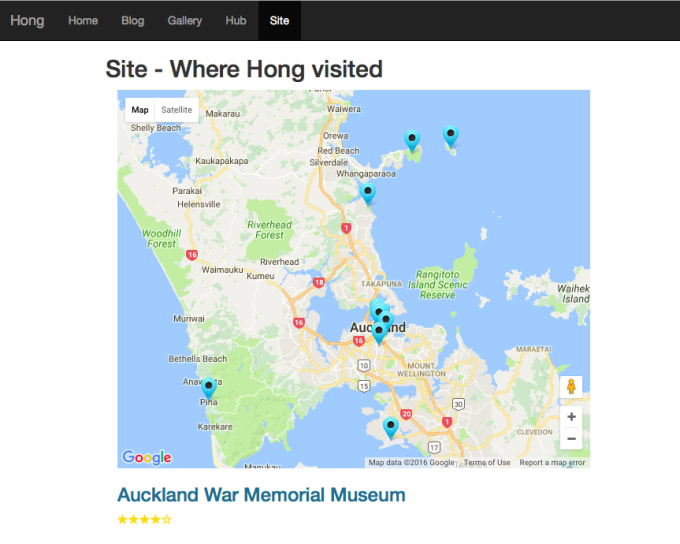 add Google map to web page