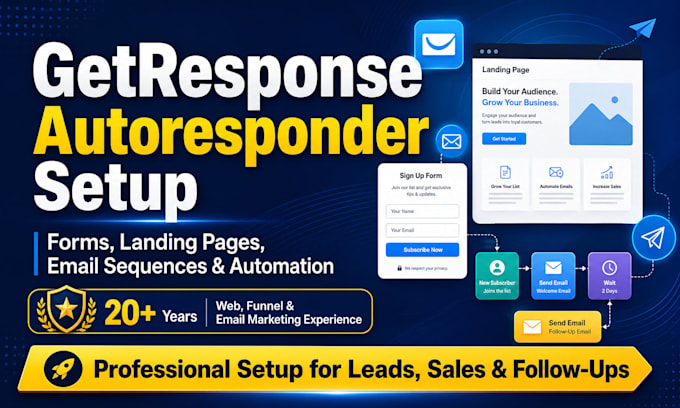 build a lead capture and follow up system inside getresponse