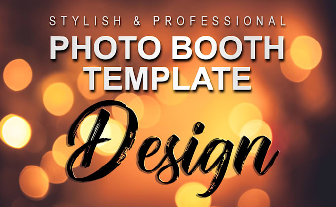 design a stylish photo booth template