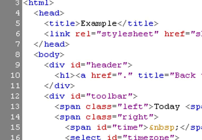 code html and css