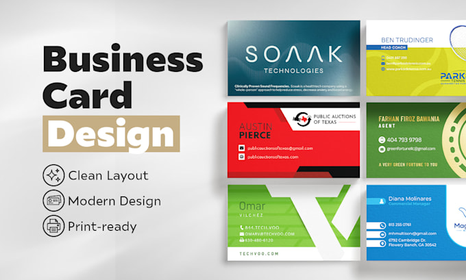 design a professional business card for your brand