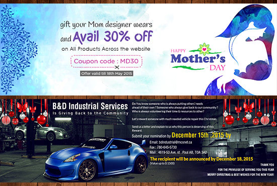 design attractive website banner within 24 hours