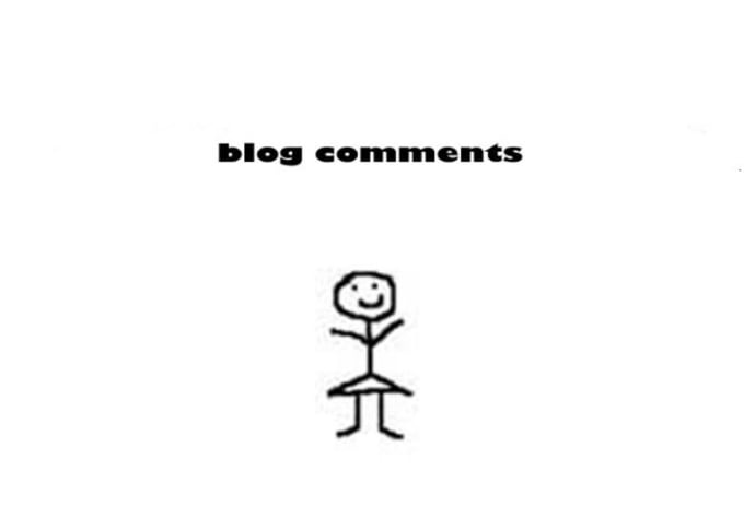 write and post 7 comments on your blog