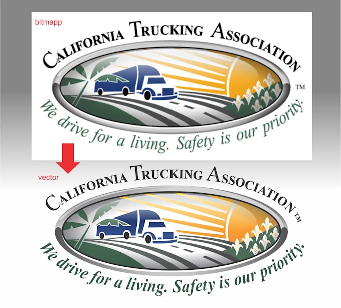tracing, redraw or redesign logo