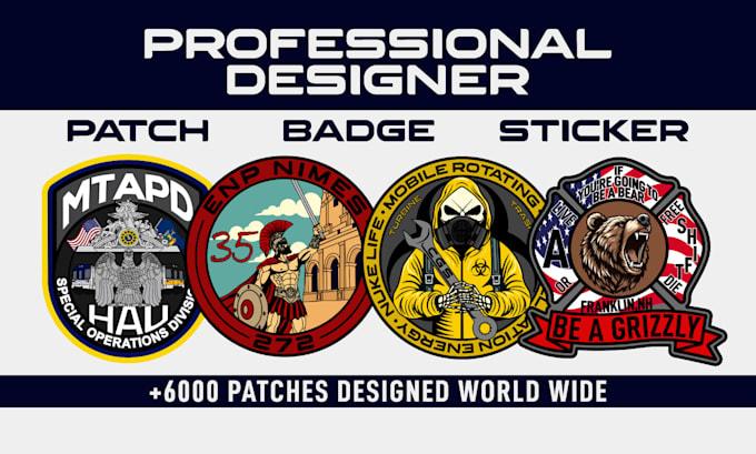 design custom patch, badge, sticker