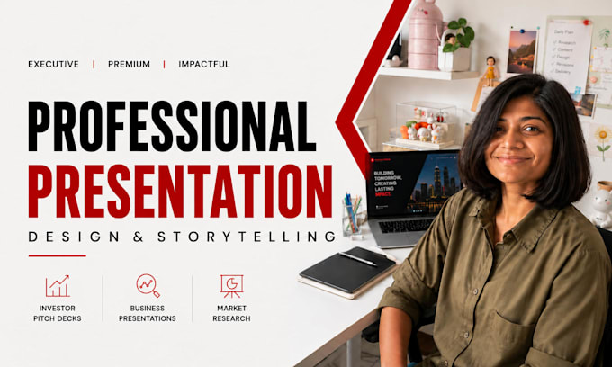 create investor pitch deck, business presentation