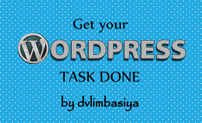 do all work related to wordpress