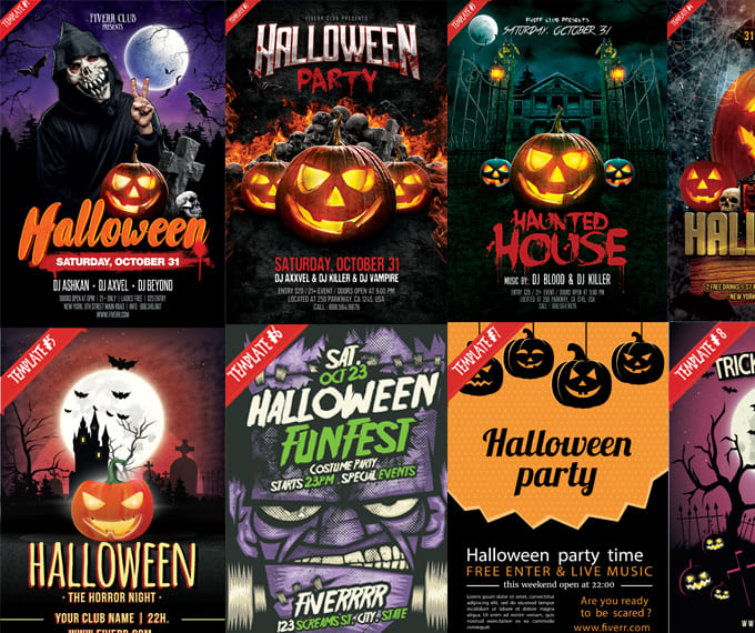 Make A Halloween Flyer Of Your Choice By Bosanac76