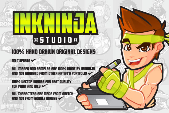 make awesome original character mascot logo