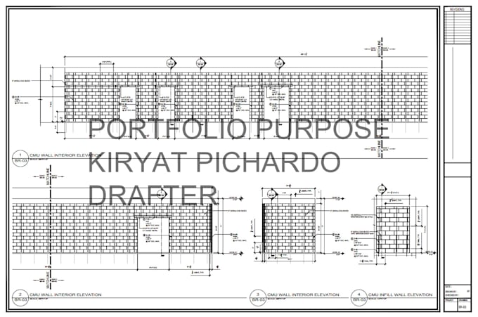create cmu and masonry shop drawings