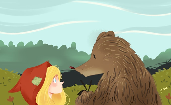 draw children illustrations in my style