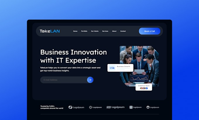 build a custom website for b2b saas, fintech and healthcare