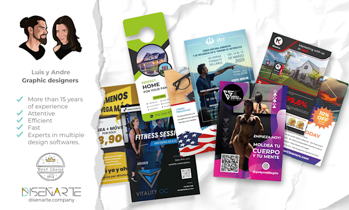 design an impresive flyer, brochure or door hanger