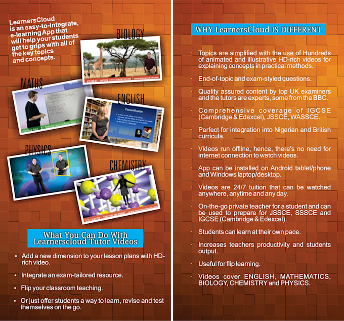 design morden bi,trifold and full paged brochures