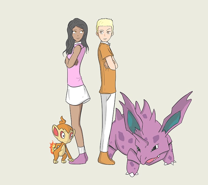 draw you as a pokemon trainer