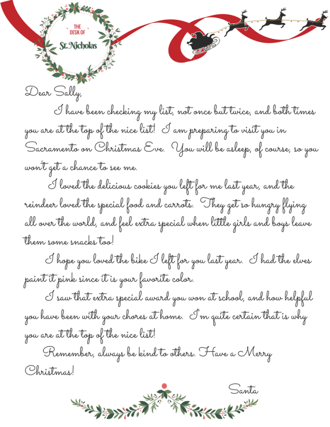 Create a personalized letter from santa by Nicolyndime | Fiverr
