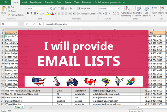 provide prospects email list for sales outbound campaign