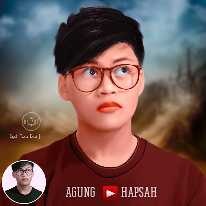 turn your portrait into oil digital painting style